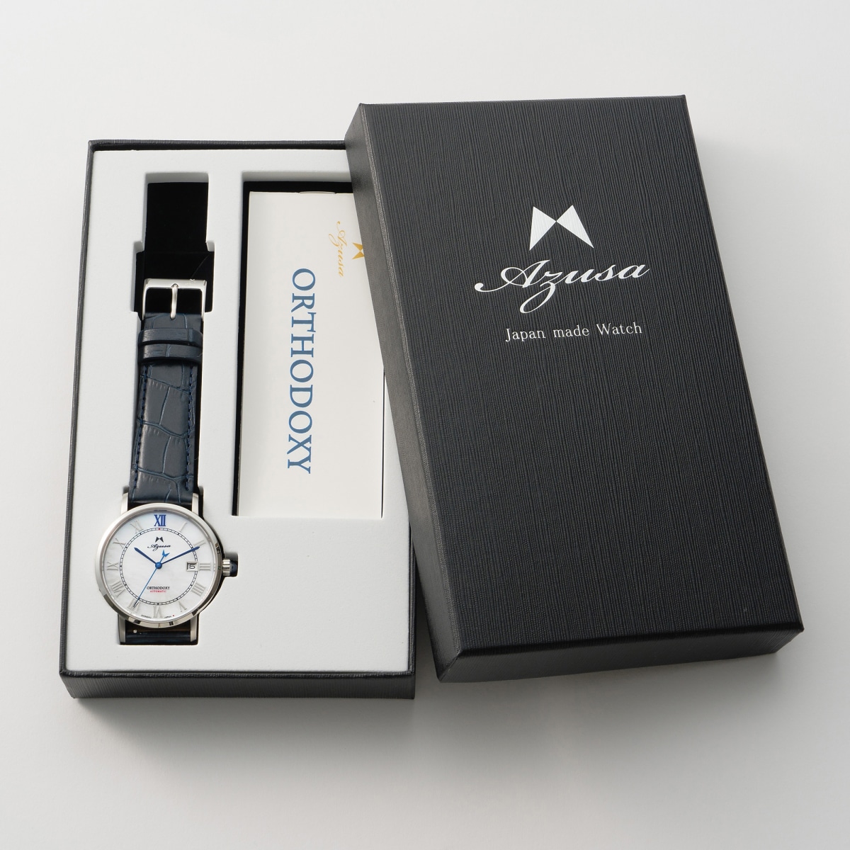 時計屋復刻堂 Azusa ORTHODOXY パール&ブルー 〔腕周り長さ約18.5cm、重量約55g〕