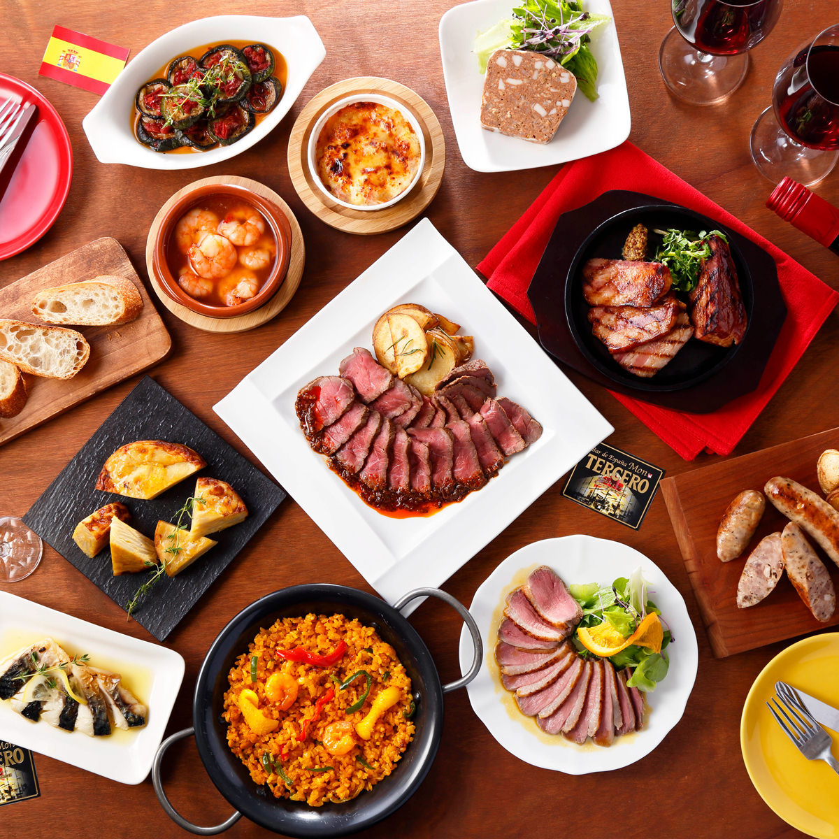 モン・テルセーロ オードブル 詰め合わせ 〔海老のアヒージョ95g、イベリコ豚ベーコン、バスク風テリーヌ ほか全11種〕