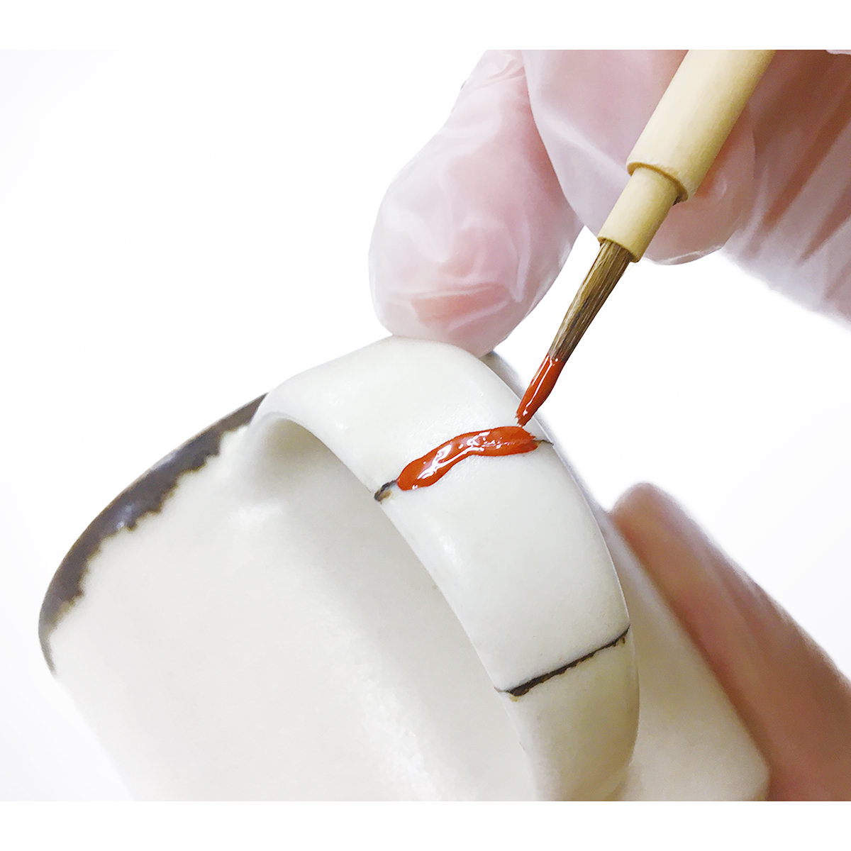 金継ぎセット 平磨き法 〔金継ぎ用生漆・練習用代用金粉など 道具一式〕