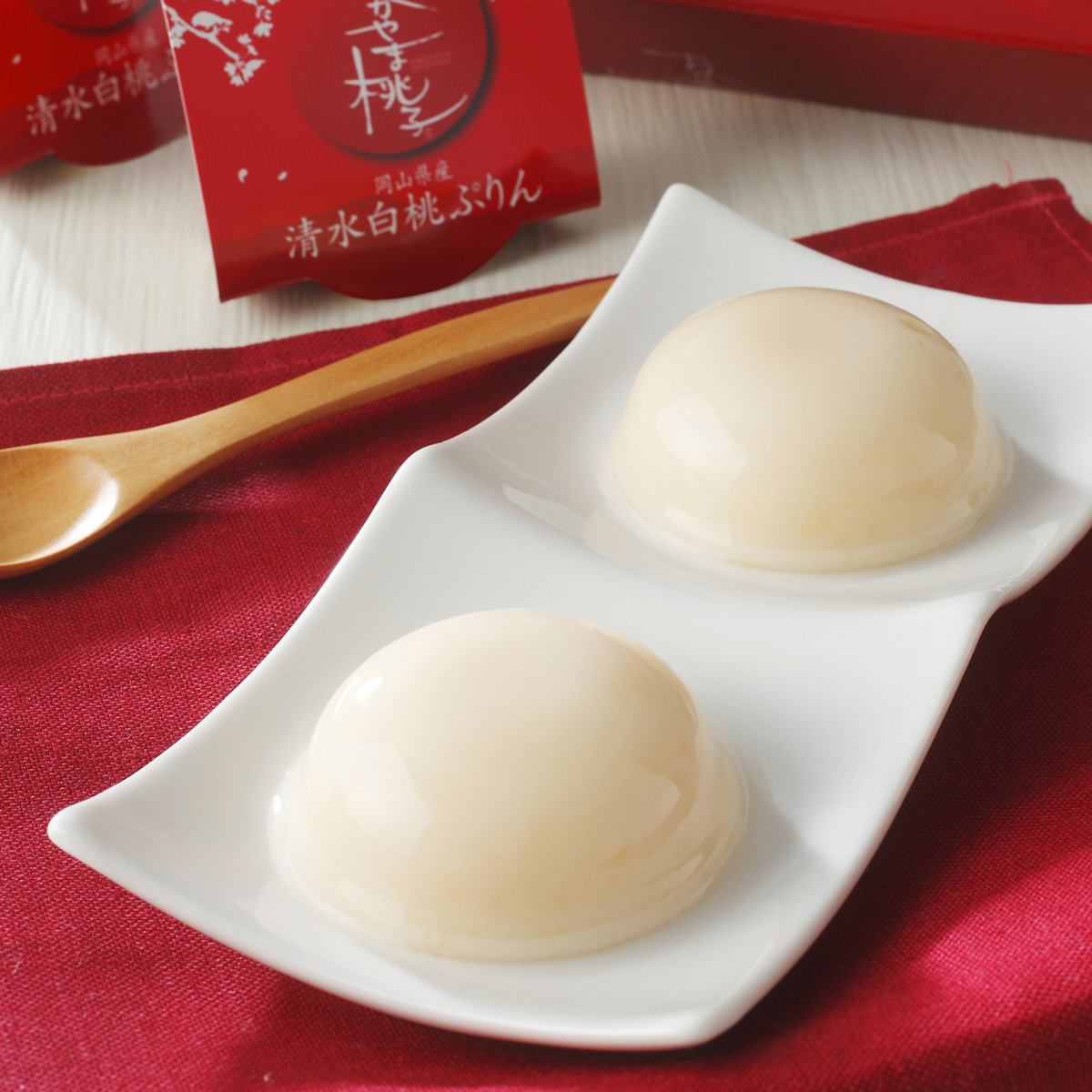 おかやま桃子 ジュレ プリン 詰め合わせ 〔清水白桃ぷりん、金桃ぷりん、マスカットじゅれ ほか全6種計12個〕