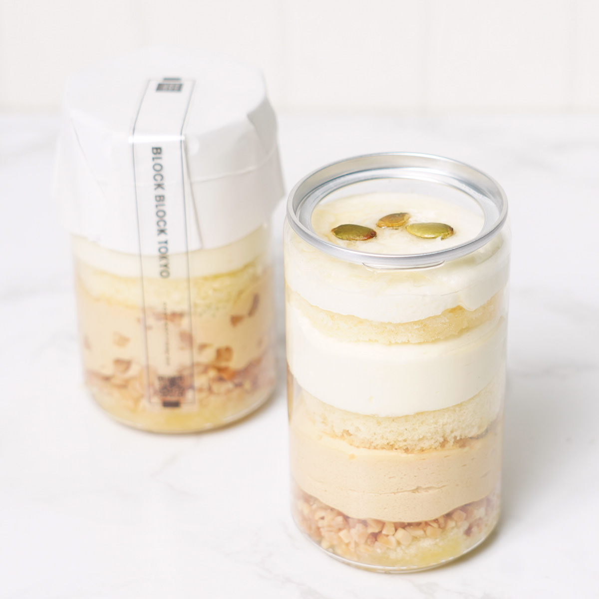 バスクレアチーズケーキ缶 ブルー〔(高さ97mm、底径48mm)×4〕