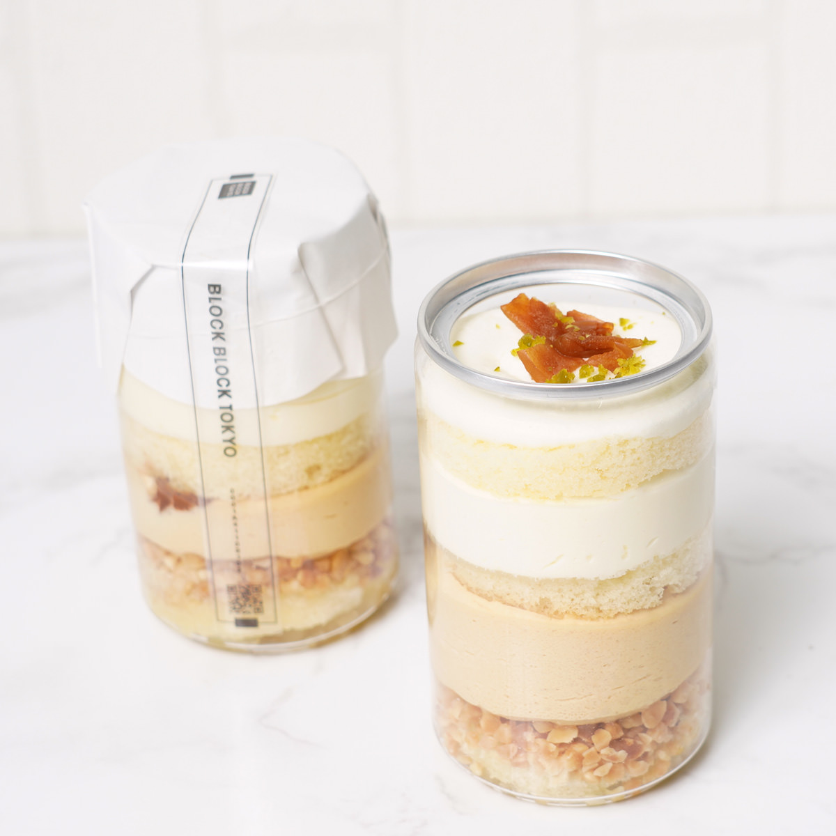 バスクレアチーズケーキ缶 アップルシナモン〔(高さ97mm、底径48mm)×4〕