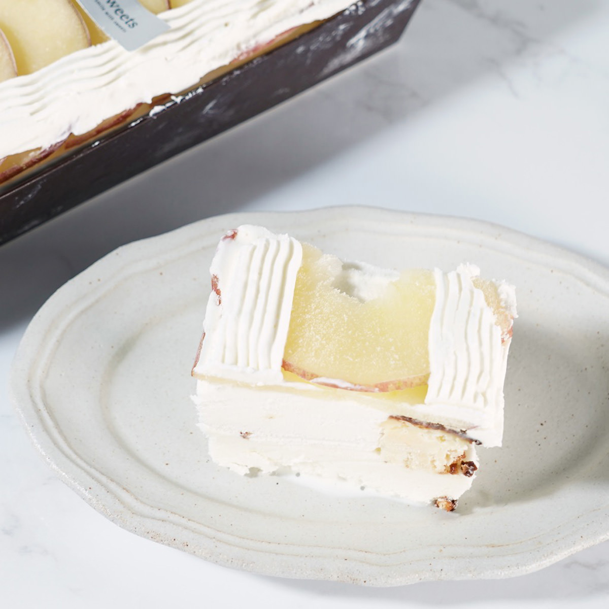 白金プレミアム手作りアイスクリームケーキ アップルシナモン〔約250g〕