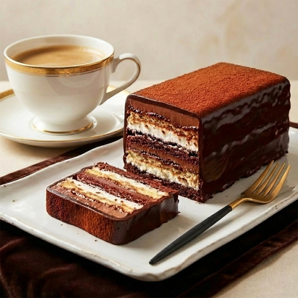 ＜TV番組で紹介＞長崎石畳ショコラ　絶品チョコレートケーキ（ハーフサイズ）　｜　ネオクラシッククローバー（株式会社清水雲仙）・長崎県 【北海道・沖縄・離島 お届け不可】