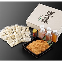 浪花風味 きつねうどん 5食 〔(麺・だし・油揚げ)×5、七味缶〕