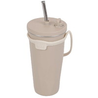 トート ストロー付 2WAYタンブラー470ml（モカ）
