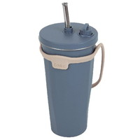 トート ストロー付 2WAYタンブラー470ml（ネイビー）