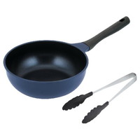 肴七味深型フライパン24cm（トング付）