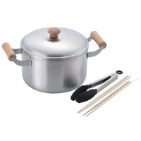 千歳深型両手鍋22cm（トング・菜箸付）