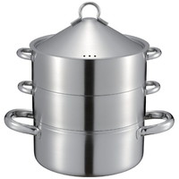 燕三IH対応ステンレス三段蒸し器18cm