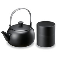 燕三ステンレスつる手急須・茶筒セット
