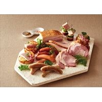 群馬 赤城屋 ハム ソーセージ詰合せ〔カスラ（ロースハム）、スツッツガーター・ケーゼ、アルペン・シュペック（ベーコン）各350g、ミュンヘナー・ヴァイス・ヴルスト、デブレツィーナ、フランクフルター、シュワインツ・ヴルスト各120g〕