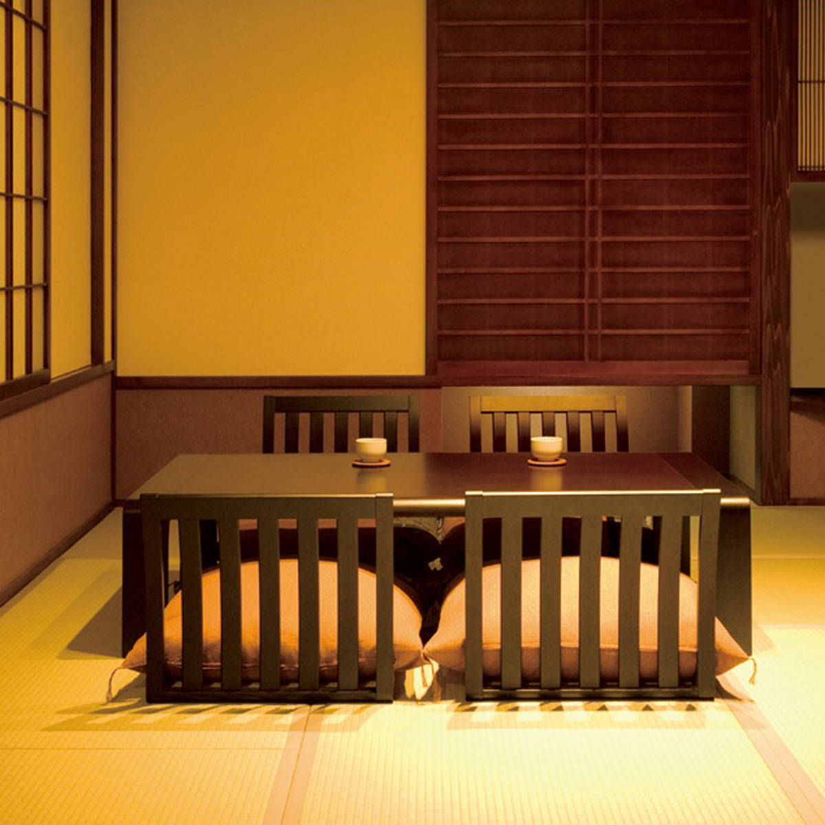 受注生産 天童木工 座椅子  〔幅50×奥行61.8×高さ43×座面の高さ1.8cm〕