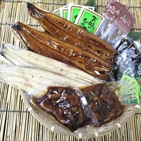 浜松 浜名湖 うなぎ贅沢セット 6人前 〔蒲焼×2、白焼×2、刻みうなぎ×2、たれ山椒、わさび、だし、刻み海苔、醤油、粉末吸物〕［沖縄県・離島 配送不可］