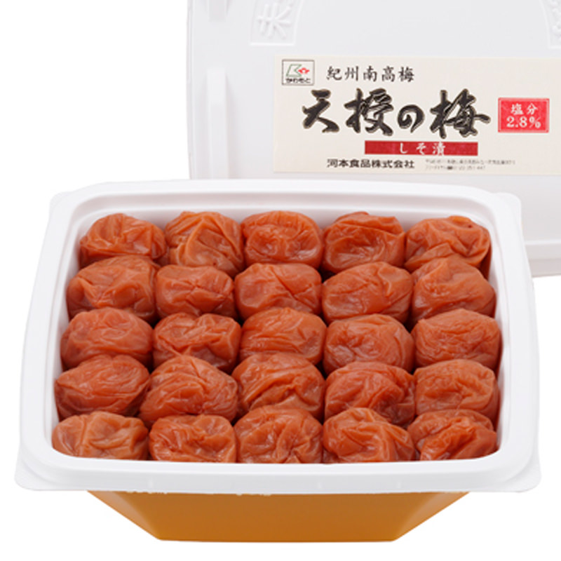 紀州南高梅 天授の梅しそ漬 塩分2.8% 減塩〔700g〕