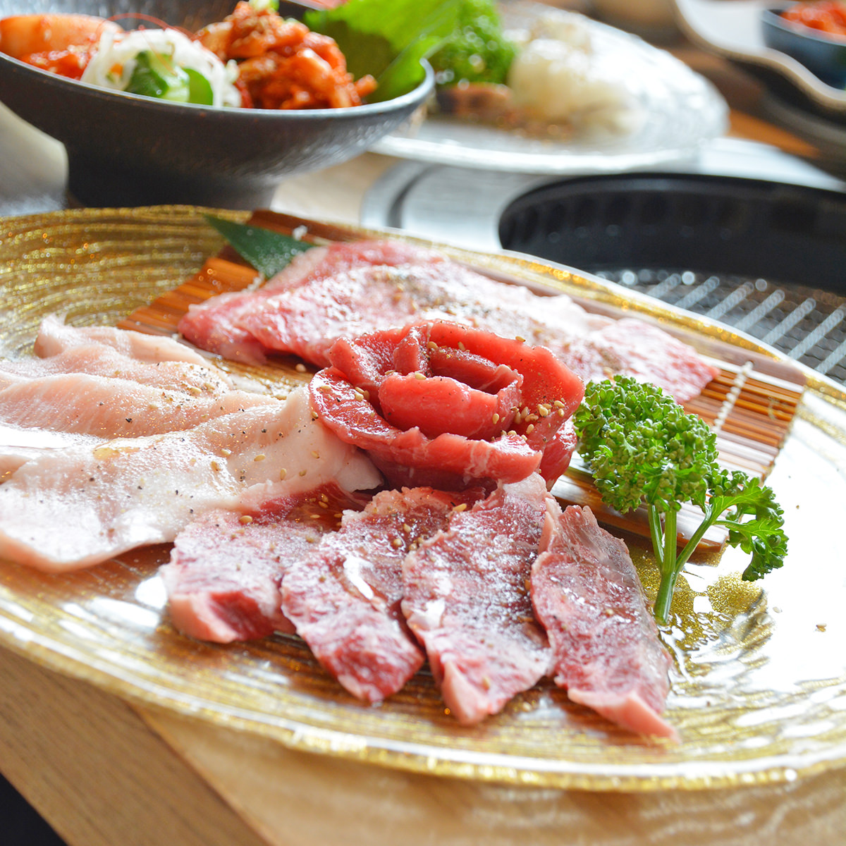 焼肉用 特撰 牛肉セット 折 〔300g〕