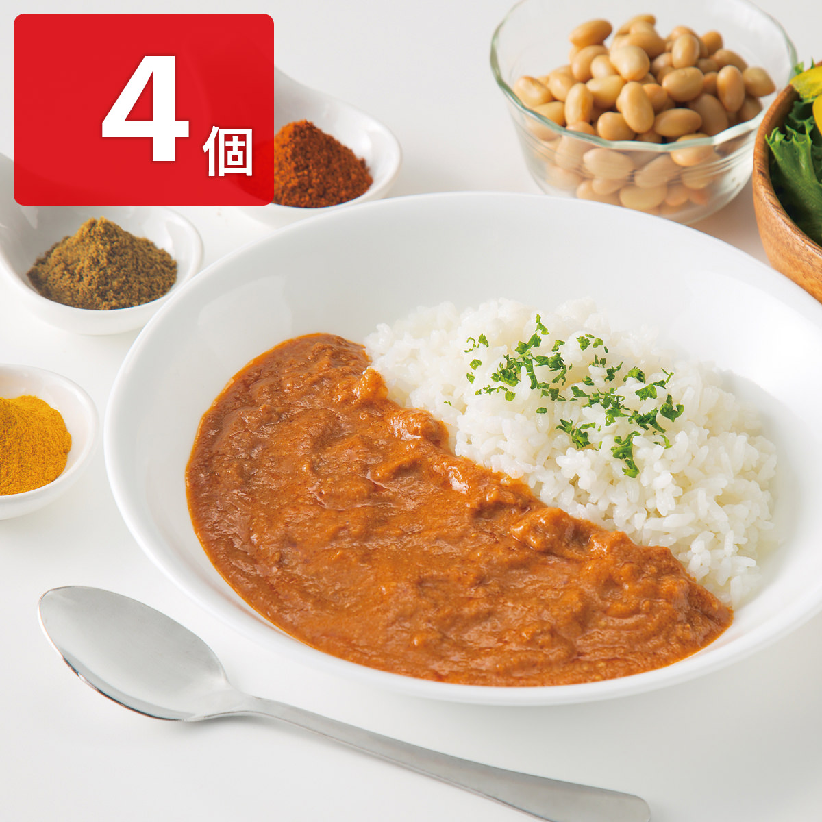 大豆ミート キーマカレー 〔170g×4〕
