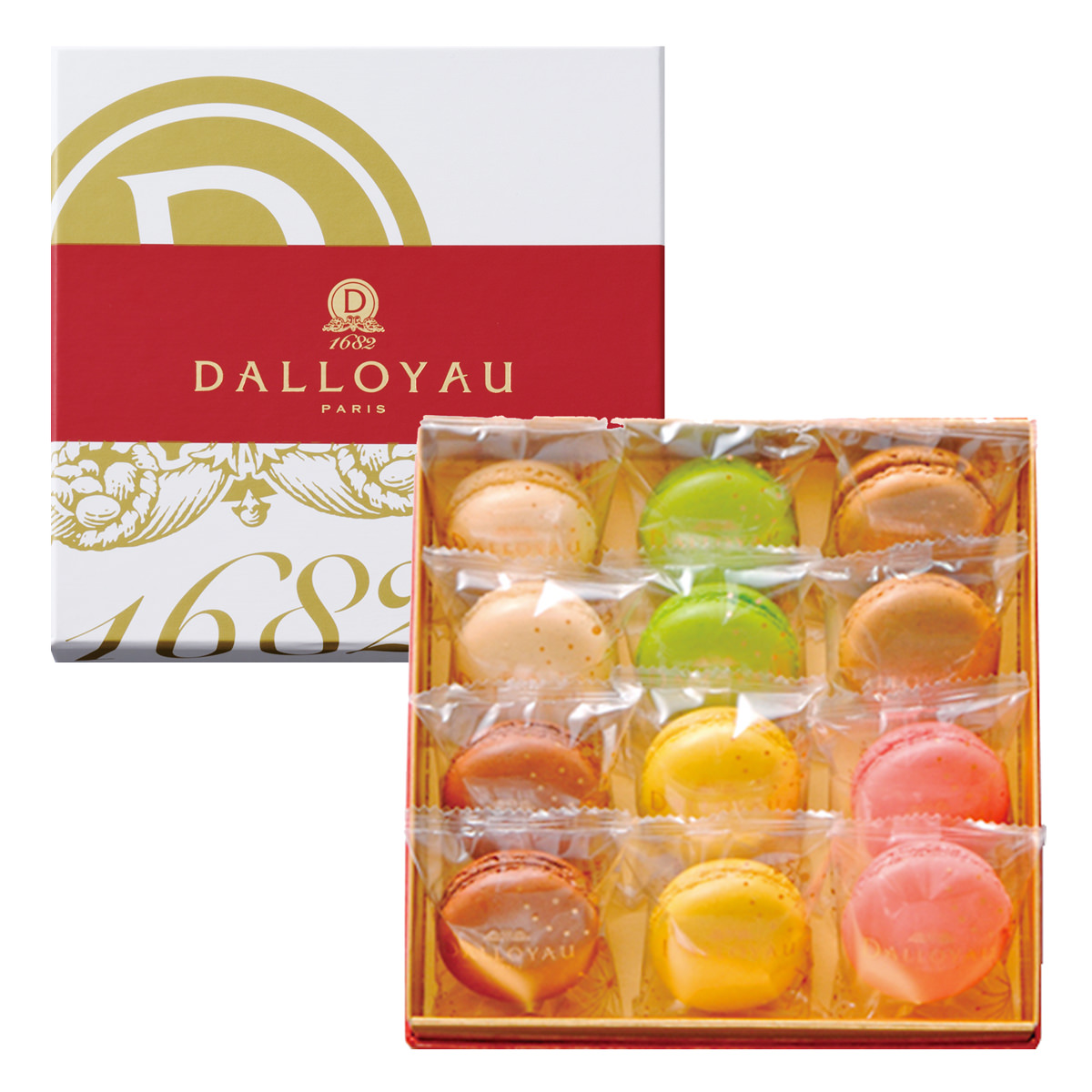 マカロン 詰合せ 12個入 〔キャラメルブールサレ・フランボワーズ・シトロン・ショコラ ほか全6種×各2〕