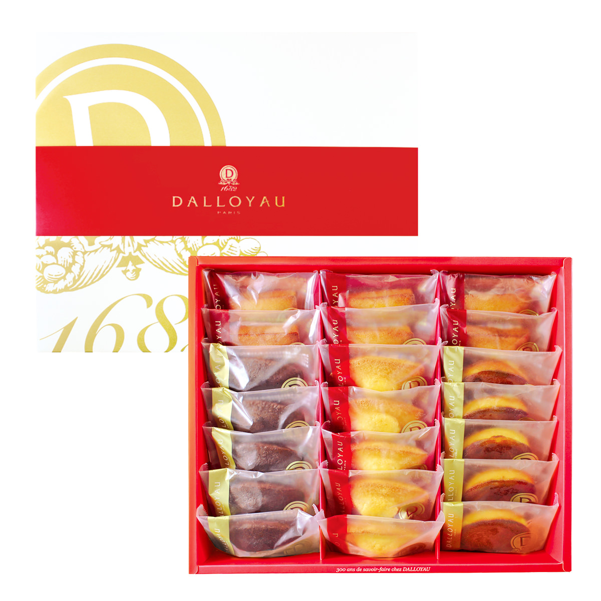 ドゥミセック 詰合せ 21個入 〔マドレーヌ・マドレーヌショコラ・アマンディーヌ×各5、フィナンシェ×6〕