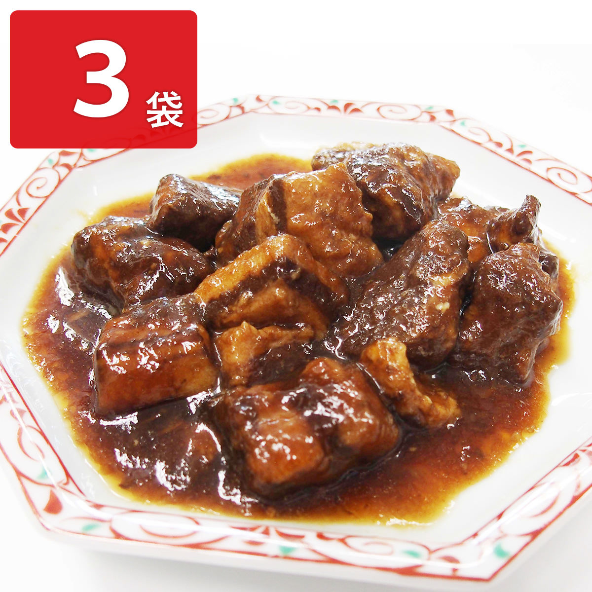 蘭蘭酒家 黒酢の酢豚 〔150g×3〕