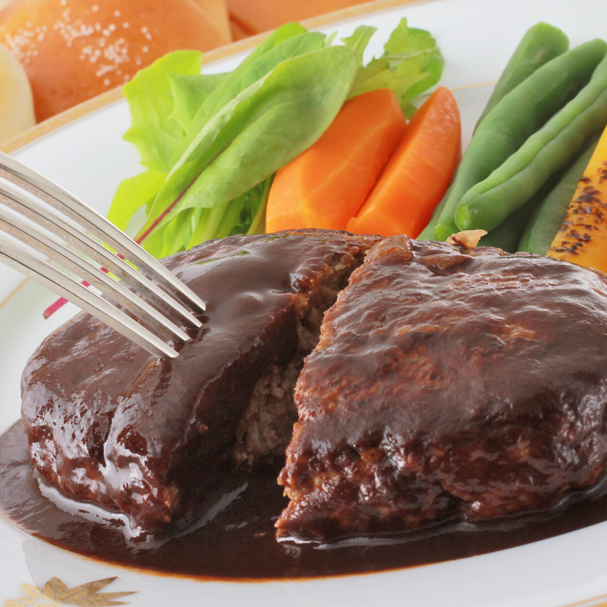 金谷ホテル 冷凍ハンバーグ 6食 セット 〔ハンバーグ120g・ソース30g×各6〕