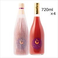 ブラッドオレンジジュース モロ 孤高の深紫 4本 〔720ml×4〕