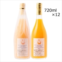 温州みかんジュース 自家農園産ブレンド β 宮川早生 南柑20号 シンリ 12本 〔720ml×12〕
