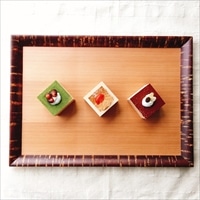 木製トレイ KAIKA L 〔約幅45×奥行35×高さ2cm、約460g〕