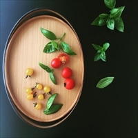 木製トレイ カサネガサネ 大 〔約幅43.5×奥行31×高さ4.5cm、約395g〕