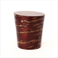 茶筒 正円から楕円 〔約幅11×奥行8.3×高さ11cm、約230g〕