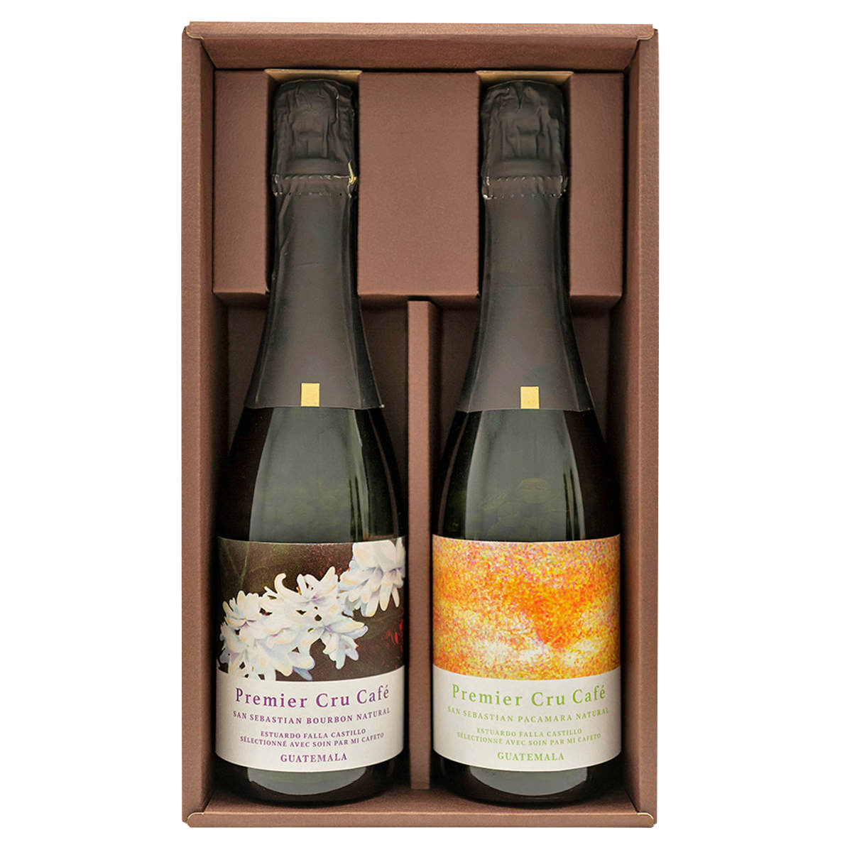 コーヒー豆 プルミエ クリュ カフェ ナチュラル 2種セット 〔ブルボン ナチュラル100g・パカマラ ナチュラル100g〕