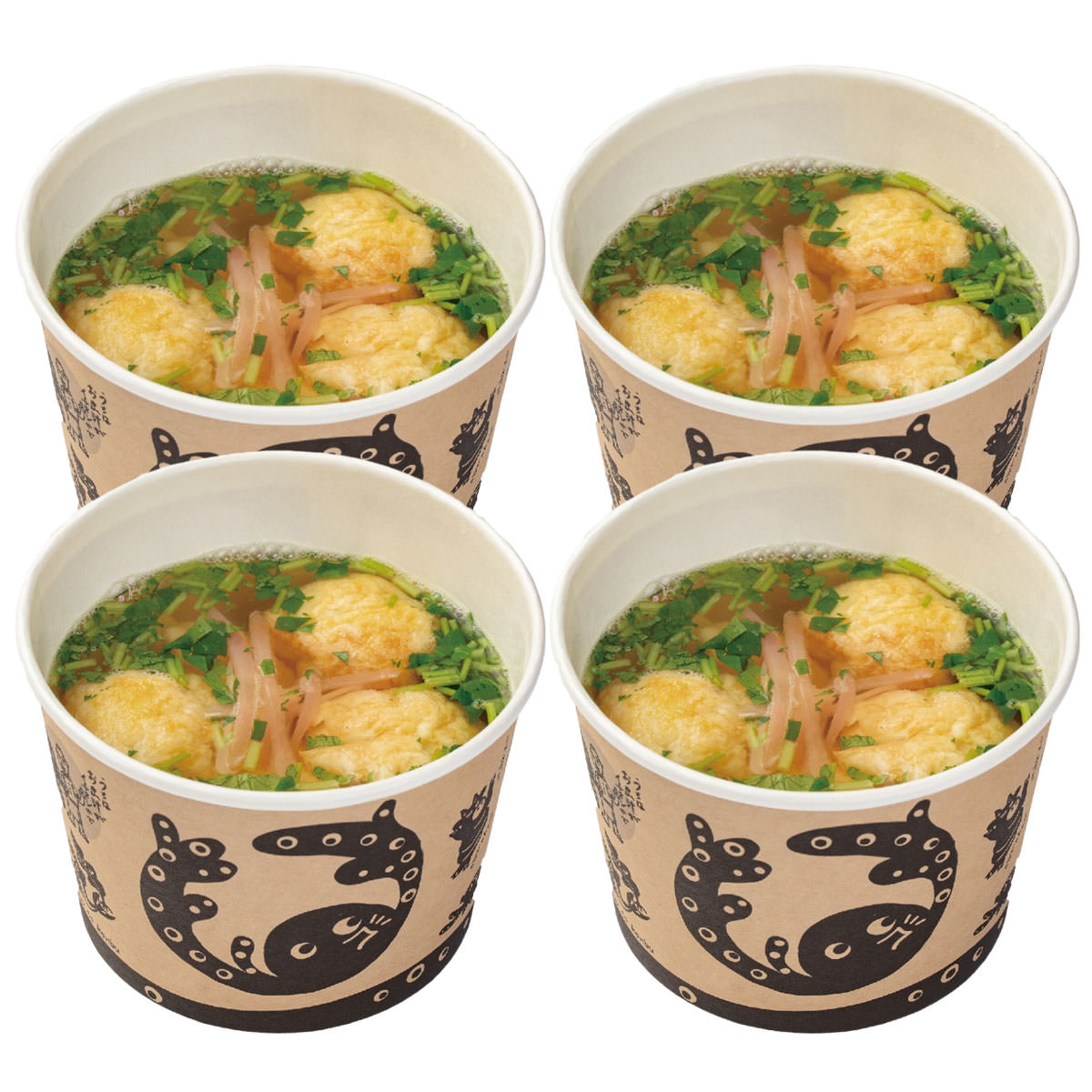 大阪あべのたこつぼ 明石焼 鰹とこんぶ 〔(明石焼120g(4個)、出汁200g)×4〕【北海道・沖縄県・離島 配送不可】