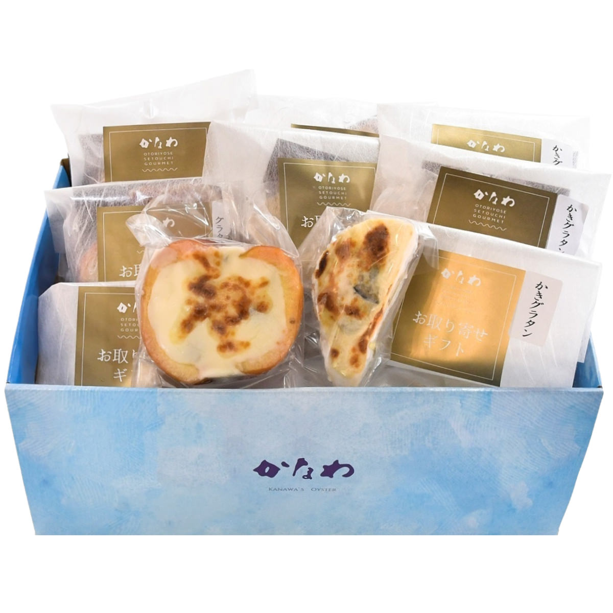 かきと林檎のグラタンとかきグラタンセット 〔かきと林檎のグラタン×4、かきグラタン×4〕