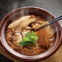 かなわ名物 かなわのかき入り 土手うどん 〔(麺200g、かきむき身55g、土手味噌80g、野菜49g)×4〕