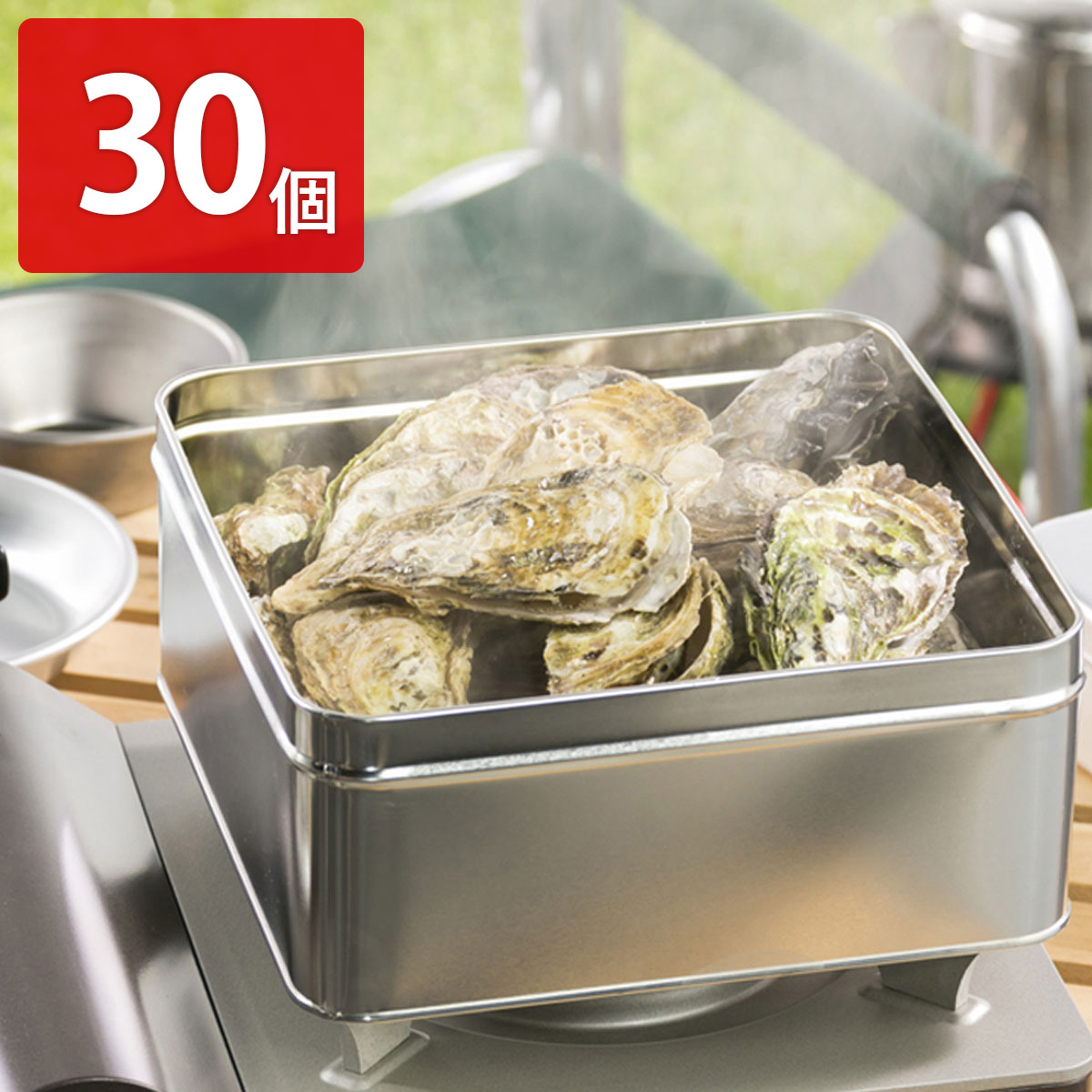 鍛え牡蠣 カンカン焼き冷凍 加熱用 〔15個×2〕