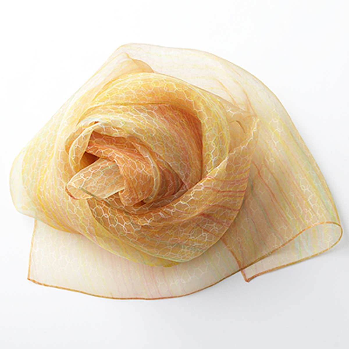 齋榮織物 妖精の羽 塩縮 オーガンジーストール 化粧箱入 〔妖精の羽塩縮オーガンジーストール〕【九州・沖縄県・離島 配送不可】