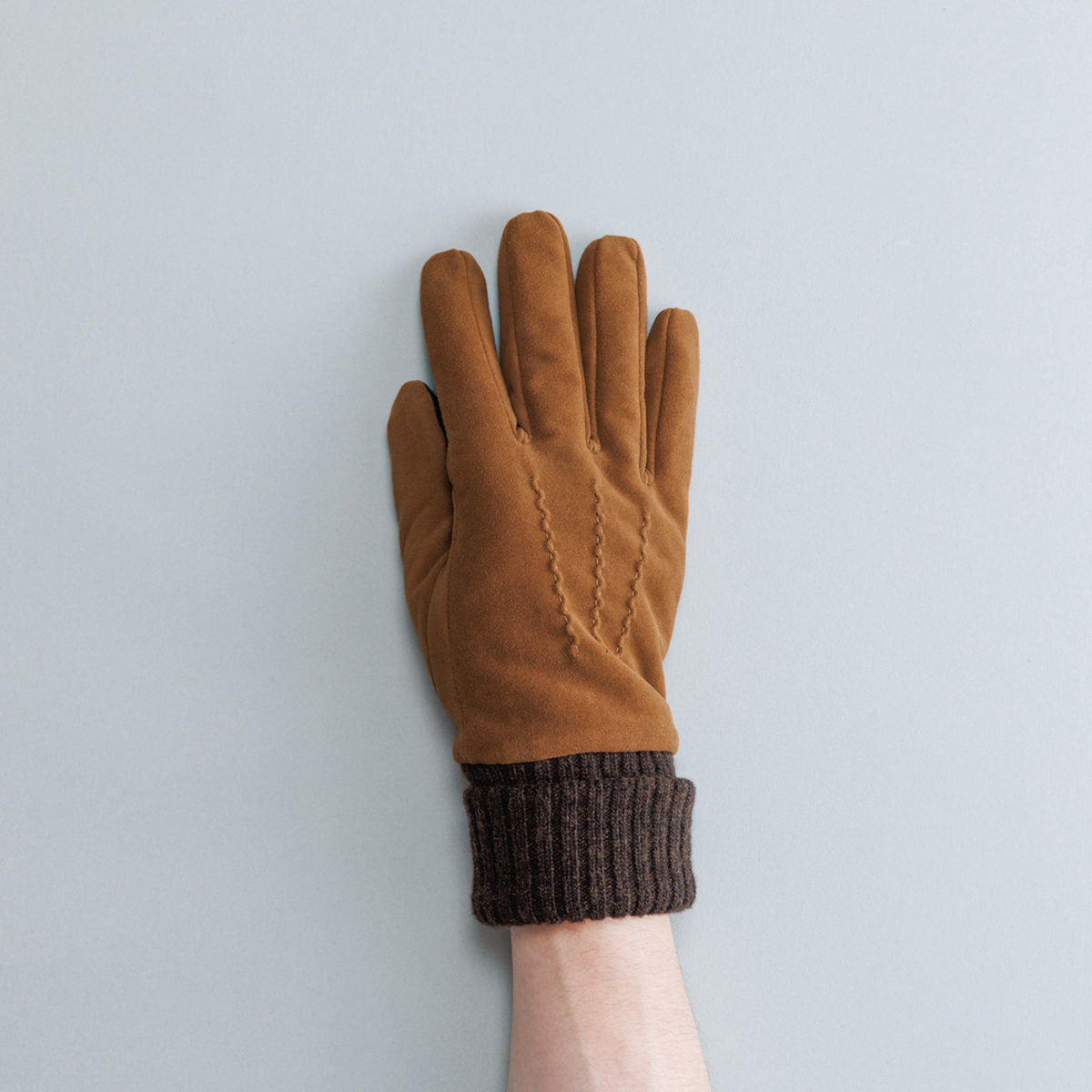 KURODA クロダ 男性用 ゴートスエードグローブ タッチパネル対応 〔手囲いサイズ：24cm〕