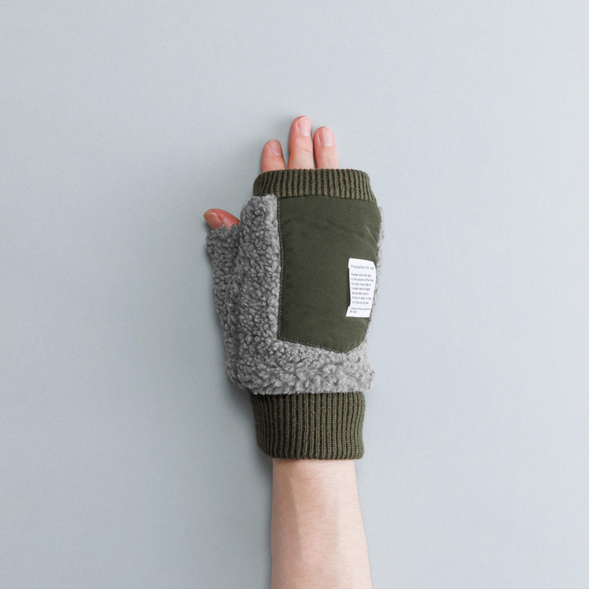 KURODA クロダ 男性用 ボアフィンガーレスグローブ 〔手囲いサイズ：24cm〕