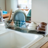 水切りラック ロング 〔サイズ：約62.4×17.7×高さ15.0cm、重量：約1.94kg〕【沖縄県・離島 配送不可】