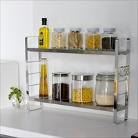 伸縮スリムラック 〔サイズ：約52.0～91.0×10.0×高さ36.8cm、重量：約1.9kg〕［沖縄県・離島 配送不可］