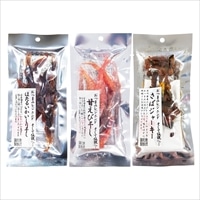 おつまみレジェンド ほたるいか 甘えび干し さばジャーキー セット 〔ほたるいかいしり干し8g、甘えび干し10g、ジャーキー32g〕