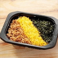 東筑軒 折尾名物 かしわめし 冷凍 〔冷凍かしわめし×3、かしわ肉×3、錦糸卵×3、きざみのり2g×3〕