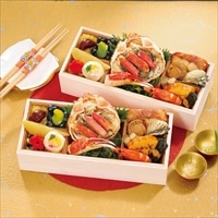 ふく吉 海鮮おせち 和風 一段二客 華鼓〔約1人前(20品目)×2客〕【沖縄県・離島 配送不可】