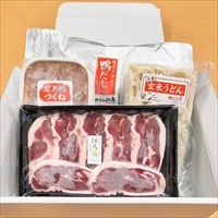 但馬鴨 鴨鍋 2人前 詰め合わせ 〔但馬鴨肉スライス100g、但馬鴨つくね100g、鴨だし800ml、玄米うどん200g〕