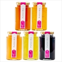 岡山 フルーツ ジャム 5種 詰め合わせ 〔黄金桃・いちじく・清水白桃・シャインマスカット・マルベリー 各125g〕