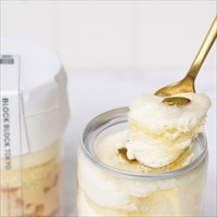 バスクレアチーズケーキ缶 ブルー〔(高さ97mm、底径48mm)×4〕