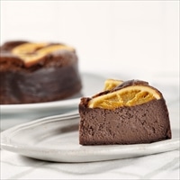 白金ベイクドチーズケーキ ショコラオレンジ〔4号(φ12cm、約360g)〕