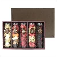 フルコレ フリーズドライ フルーツ 八角瓶 ギフトセット〔レインボー、パイン/マンゴー ほか全5種〕