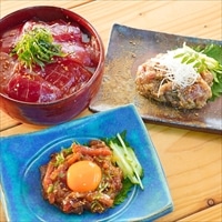 uoya まぐろ なめろう ユッケ 漬け 食べ比べセット〔鮪なめろう、鮪ユッケ、中トロ鮪漬け〕