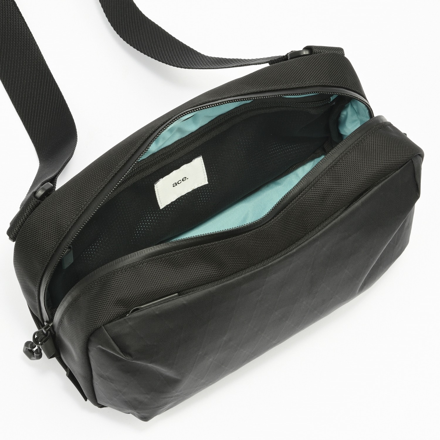 ace./エース ラグレンティスクロスX ショルダーバッグ 横型 耐久・撥水 20062 01:ブラック ショルダーバッグ 5L